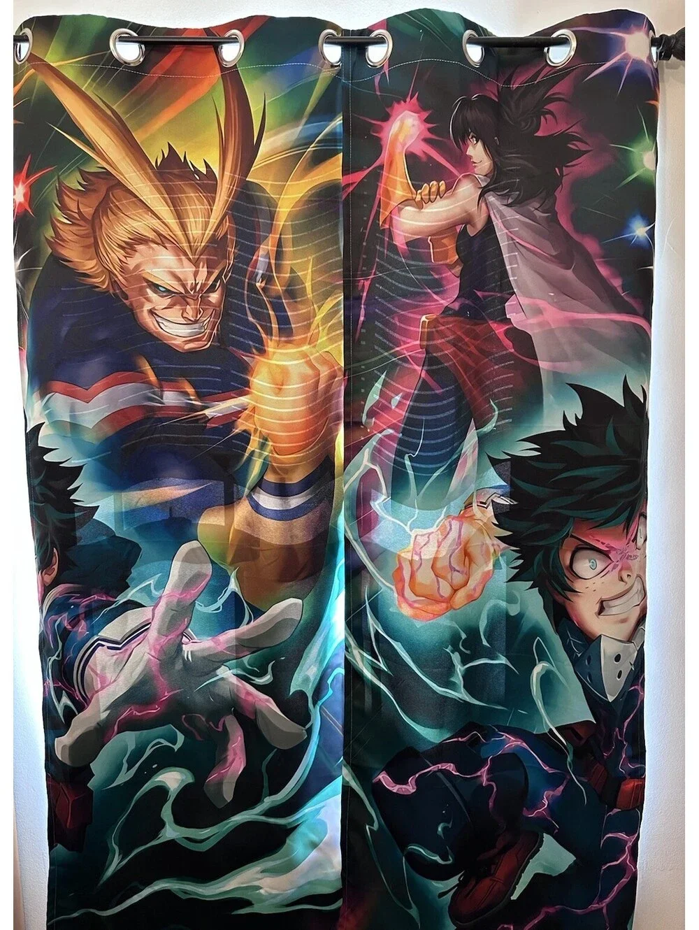 NWOT Anime My Hero Room Darkening Curtains Panels Grommets